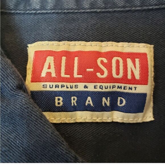 ALL-SON SURPLUS & EQUIPMENT BRAND Work Shirt Button Down Small - Picture 4 of 6